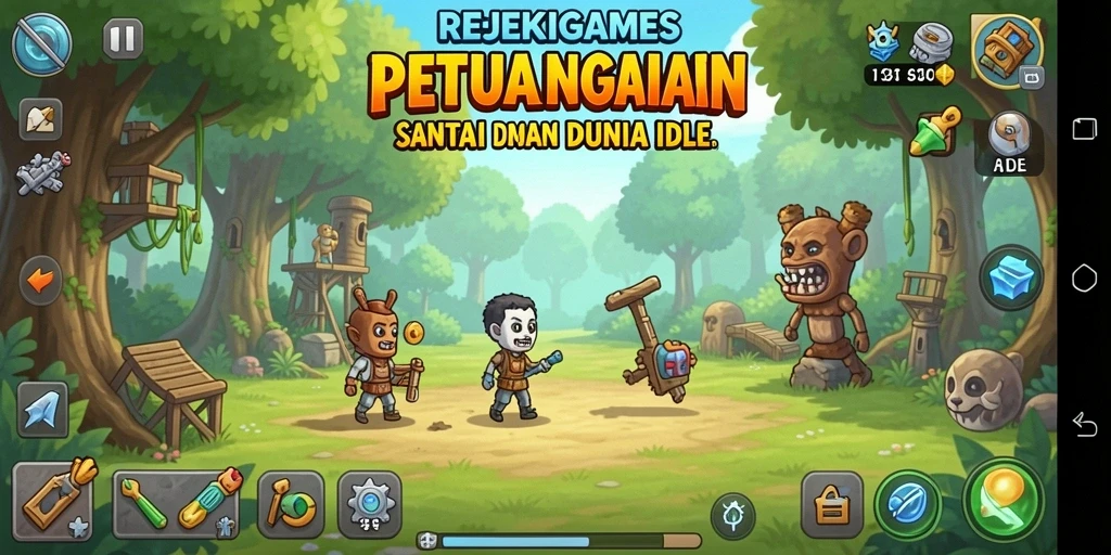 Tampilan gameplay santai dan seru di REJEKIGAMES.
